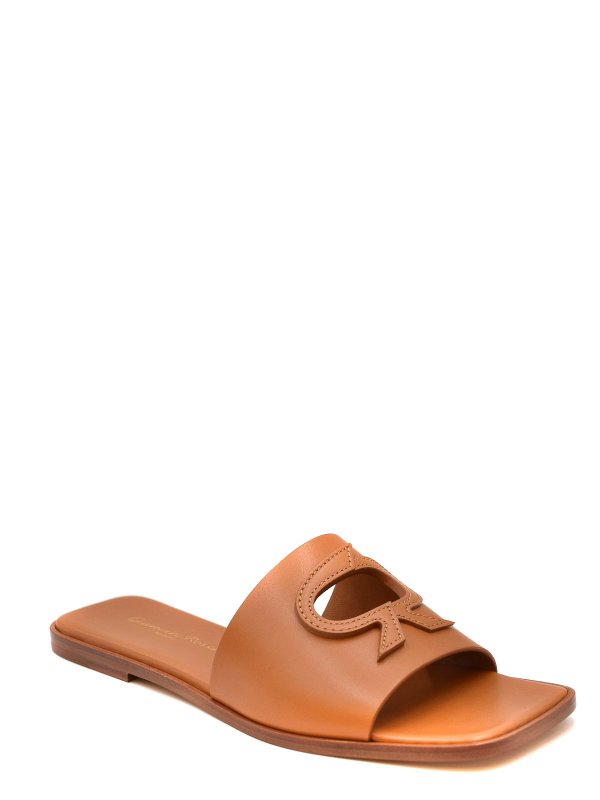 Gianvito Rossi: Sandales online - Sandales - Marron