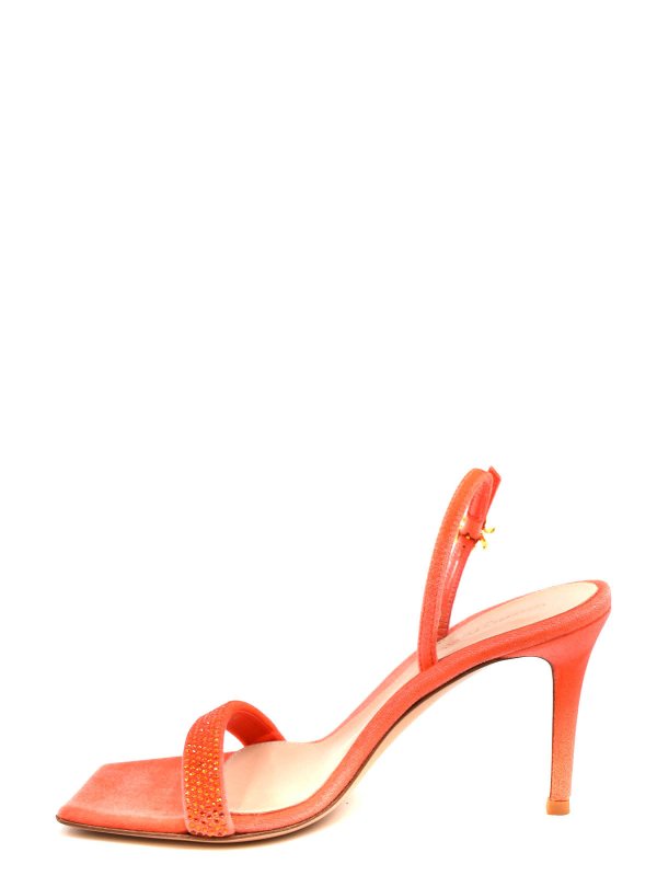 The Best Shops Gianvito Rossi: sandals - Velvet coral sandals