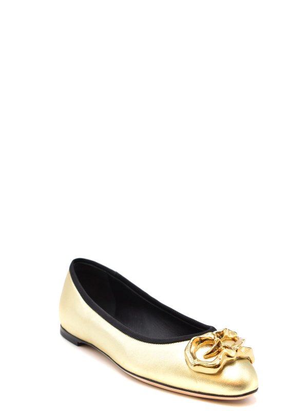 GIUSEPPE ZANOTTI: flat shoes online - Gold ballet