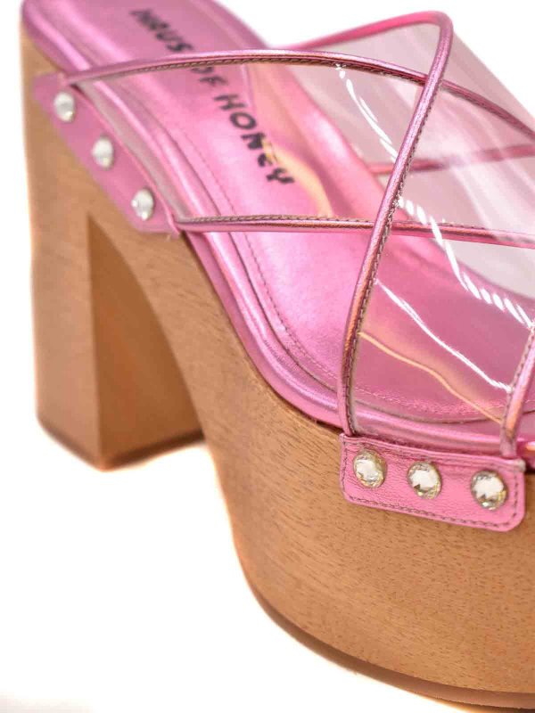 Leather sandals shop online: HAUS OF HONEY