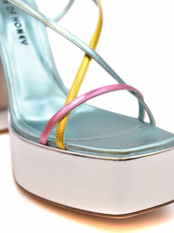 Leather sandals shop online: HAUS OF HONEY