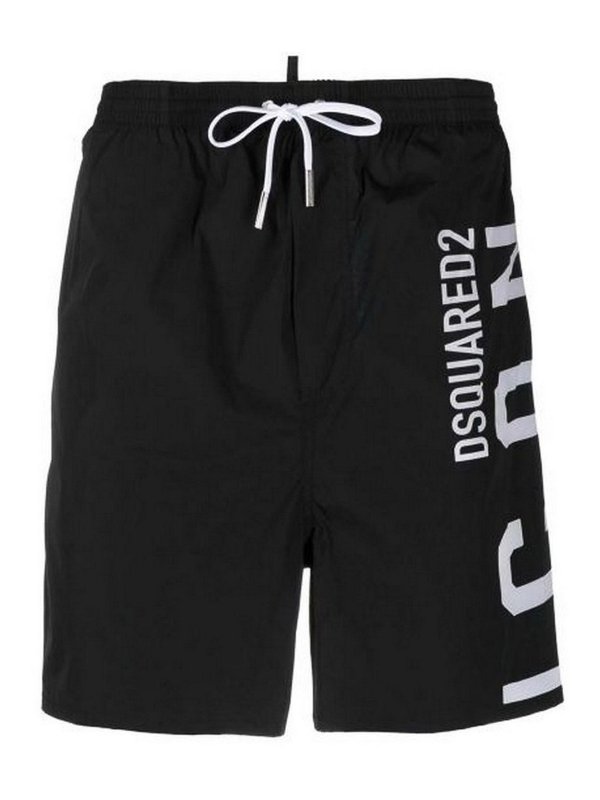 DSQUARED2: Swim shorts & swimming trunks - Logo swim shorts