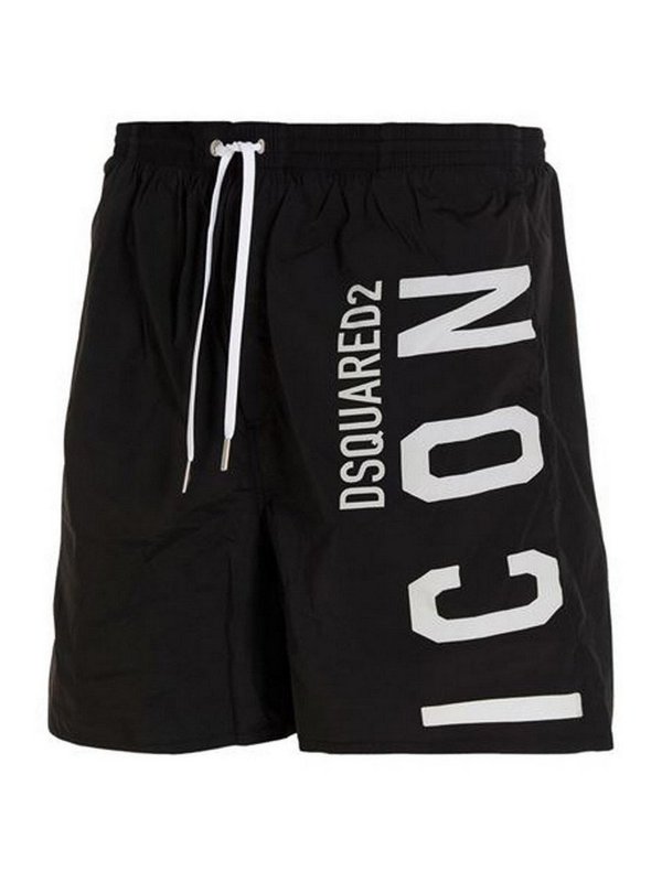 DSQUARED2: Swim shorts & swimming trunks online - Logo swim shorts