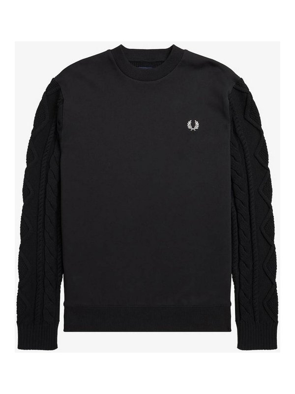 FRED PERRY: crew necks - Logo double sweater