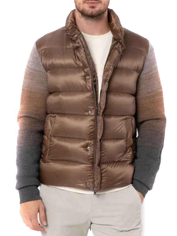 HERNO: Chaquetas y Chaquetones acolchados online - Chaqueta Alcochada - Marrón