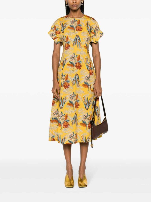 ULLA JOHNSON: knee length dresses online - Devon dress