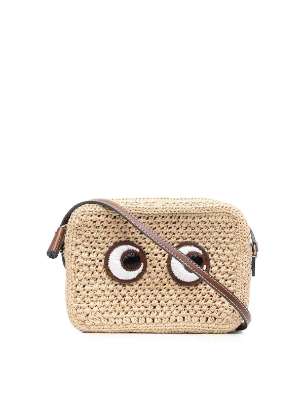 Anya Hindmarch: cross body bags - Shoulder bag with appliqué