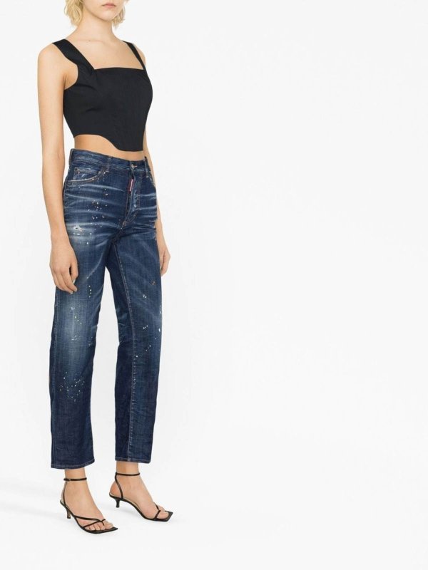 DSQUARED2: ストレートジーンズ online - ストレートジーンズ - ブルー