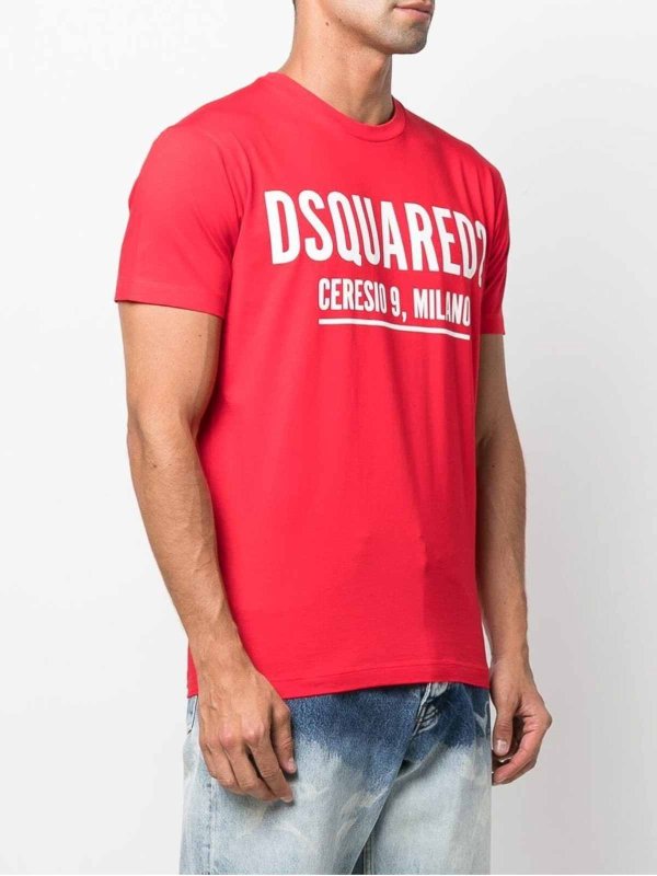 The Best Shops DSQUARED2: t-shirts - T-shirt red
