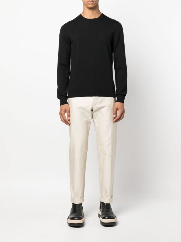 FAY: Suéteres con cuello pico online - Suéter Cuello Redondo - Negro