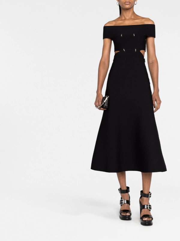 ALEXANDER MCQUEEN: maxi dresses online - Asymmetric maxi dress