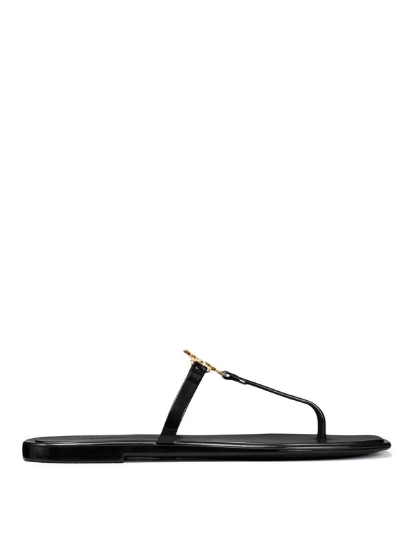 TORY BURCH: sandals - Roxanne jelly perfect blk/gold