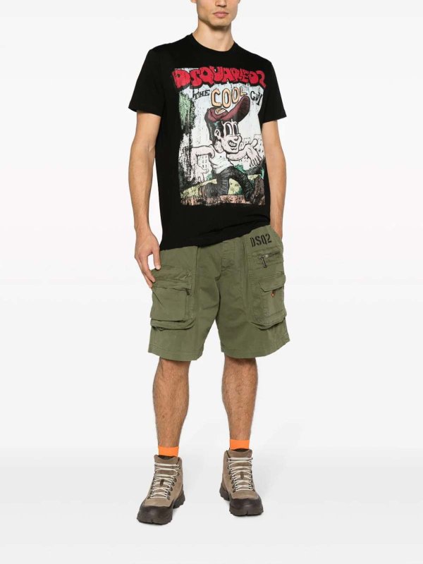 DSQUARED2: Trousers Shorts online - Multiple-pockets cargo shorts