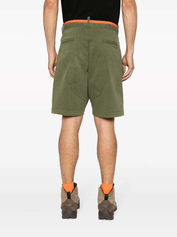 The Best Shops DSQUARED2: Trousers Shorts - Multiple-pockets cargo shorts