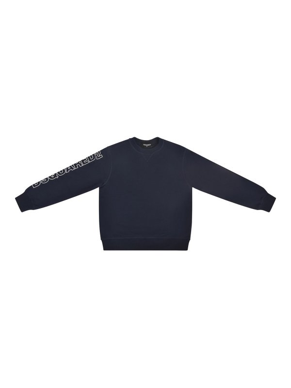 DSQUARED2: Sweatshirts und Pullover - Sweatshirt - Blau