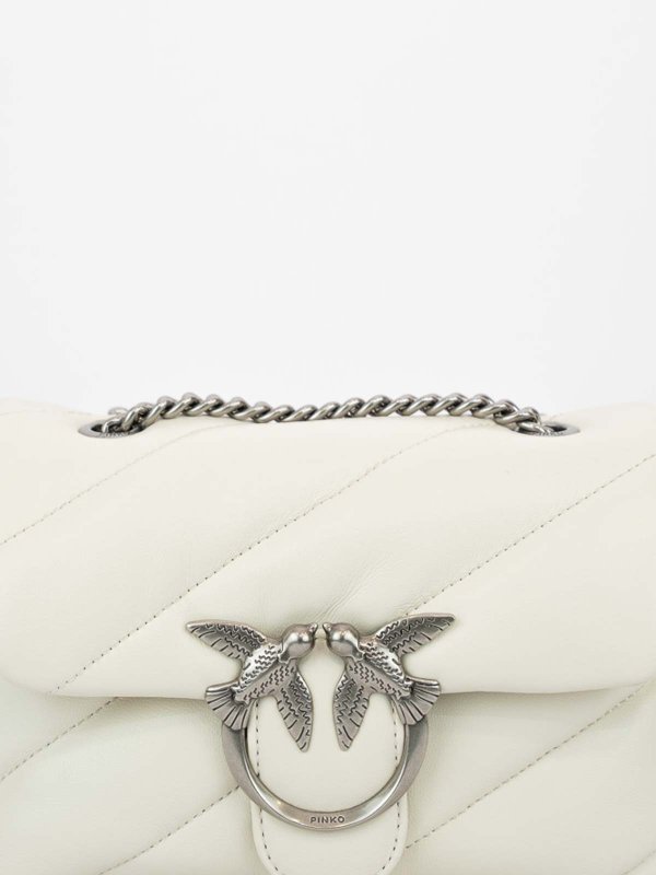 The Best Shops Pinko: Umhängetaschen - Umhängetasche - Weiß