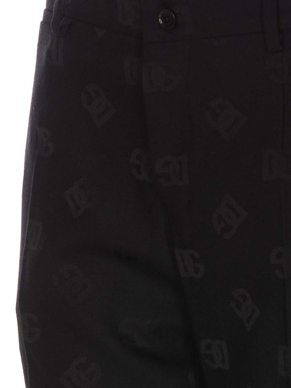 The Best Shops DOLCE & GABBANA: カジュアルトラウザー - カジュアルパンツ - 黒