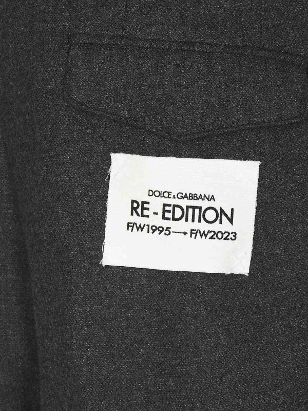 The Best Shops DOLCE & GABBANA: Pantalons élégants - Short - Gris