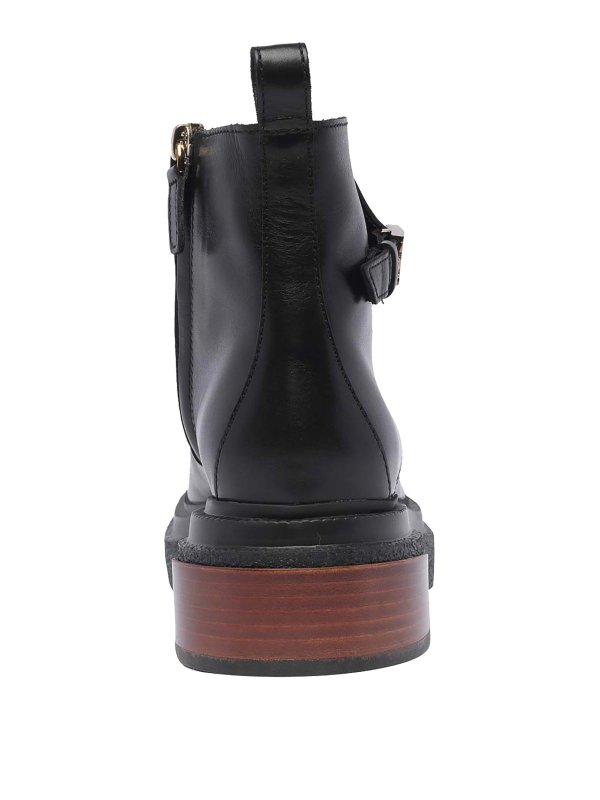 Leather booties shop online: TOD