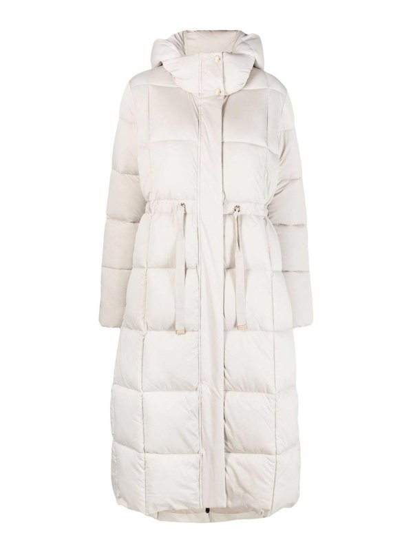 Save The Duck: short coats - Tied-Waist Hooded Coat