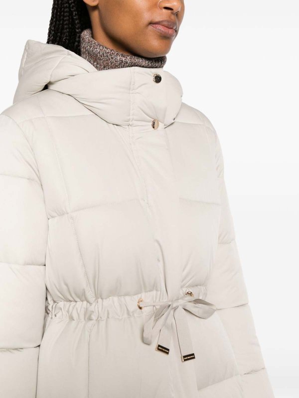 Save The Duck: short coats online - Tied-Waist Hooded Coat