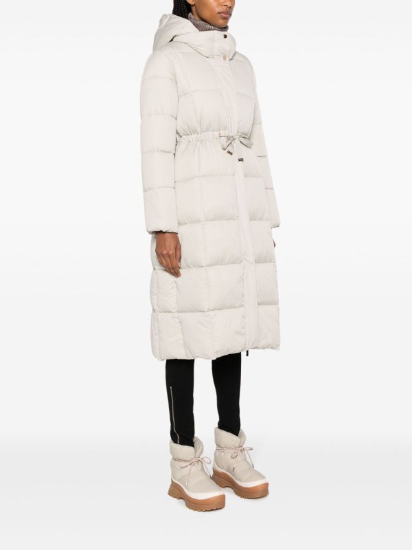 The Best Shops Save The Duck: short coats - Tied-Waist Hooded Coat