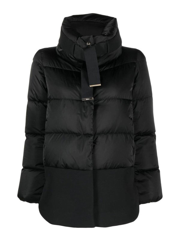 HERNO: padded jackets - Funnel-Neck Puffer Jacket