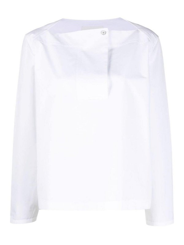 JIL SANDER: Tops & Tank tops - White top