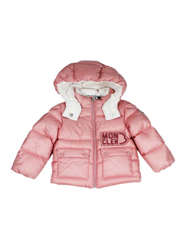 MONCLER JR: cappotti corti - Cappotto Moncler rosa