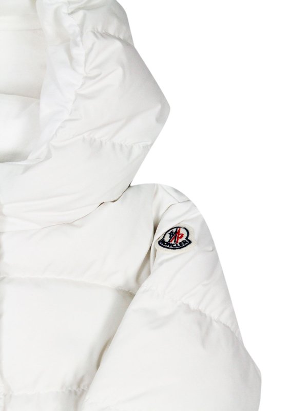 MONCLER JR: giacche imbottite online - Giacca imbottita bianca