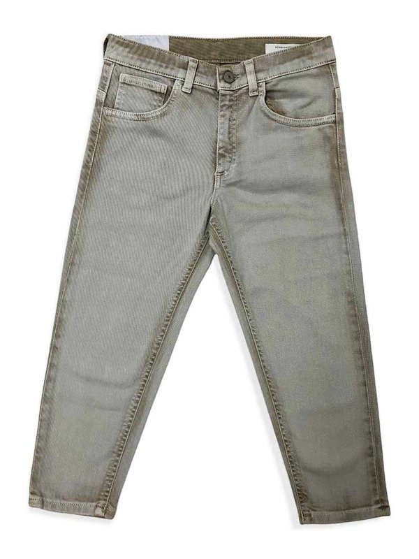 DONDUP: Pantalones casual - Pantalón Casual - Gris