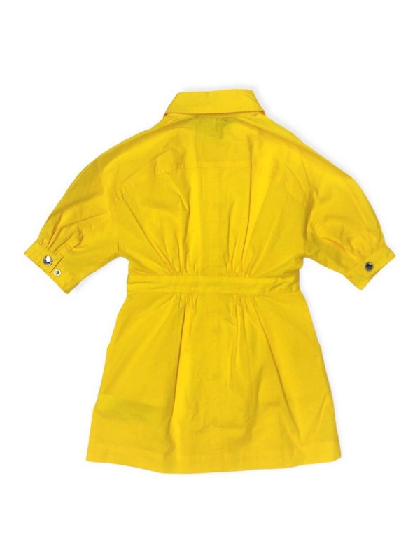 DSQUARED2: knee length dresses online - Yellow dress