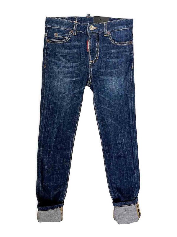 DSQUARED2: bootcut jeans - Jeans blu denim