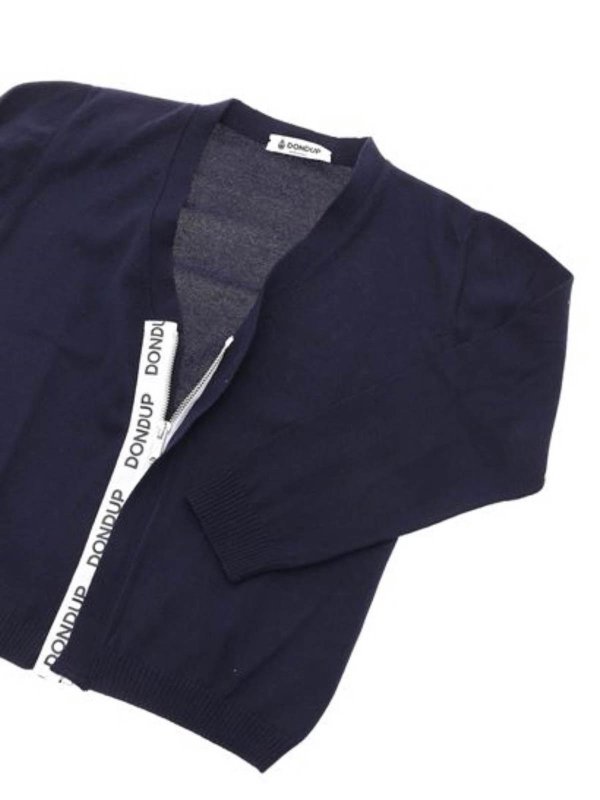 The Best Shops DONDUP: cardigans - Cardigan w/zip v-neck