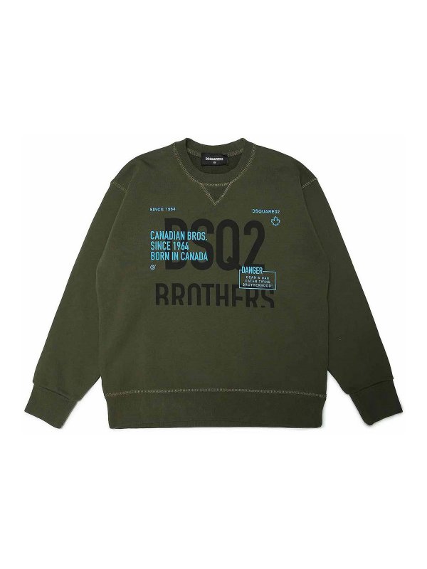 DSQUARED2: Sweatshirts und Pullover - Sweatshirt - Grün