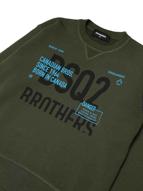 The Best Shops DSQUARED2: Sweatshirts und Pullover - Sweatshirt - Grün