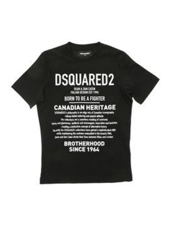 DSQUARED2: T-shirts - T-Shirt - Schwarz