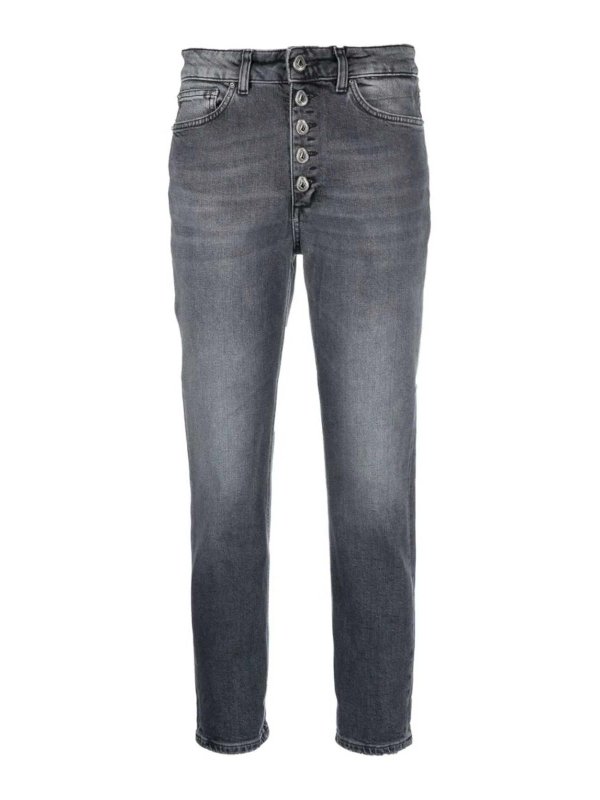 DONDUP: Jeans Rectos - Vaqueros Rectos - Lavado Oscuro