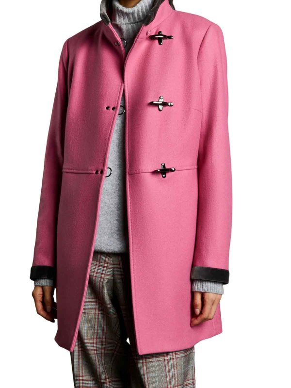 FAY: short coats online - Pink coat