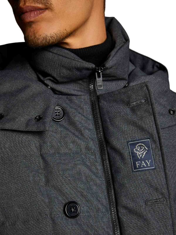 Quilted coat shop online: FAY