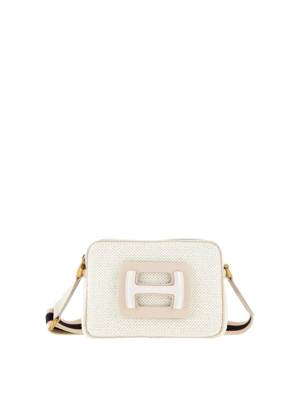 HOGAN: cross body bags - Mini silver bag