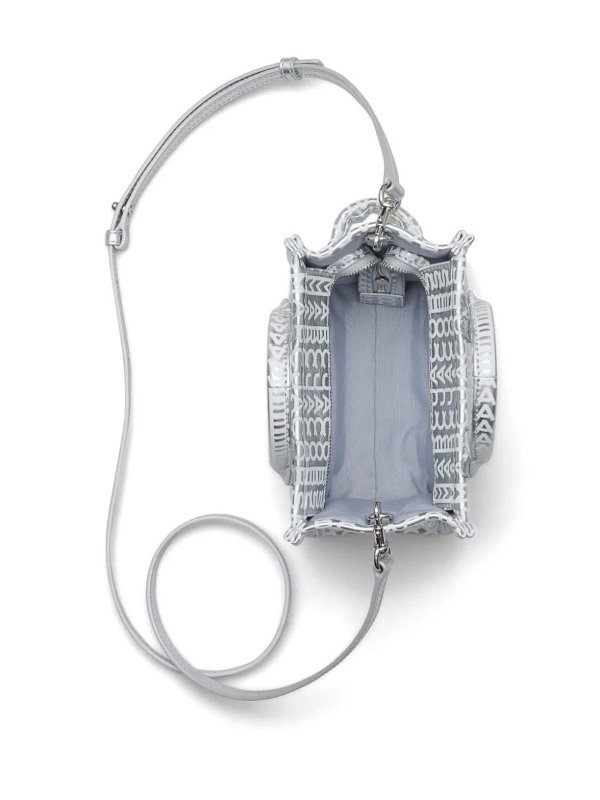 The Mini Tote Monogram Metallic shop online: MARC JACOBS