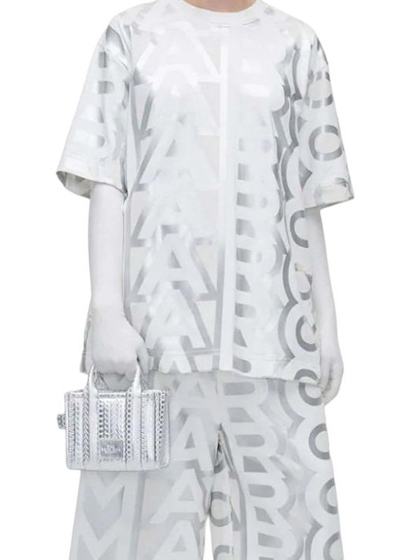 totes bags shop online The Mini Tote Monogram Metallic