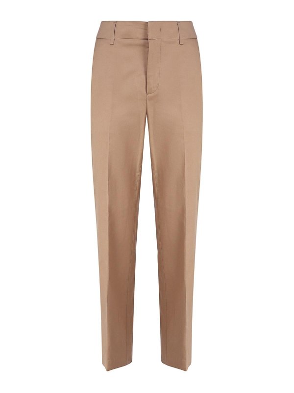 DONDUP: カジュアルトラウザー - カジュアルパンツ - ベージュ