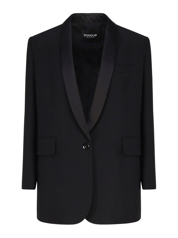 DONDUP: giacche blazer - Blazer in lana monopetto