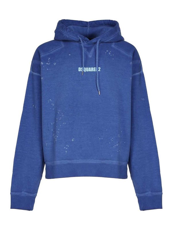 DSQUARED2: Sweatshirts & Sweaters - Cotton hoodie