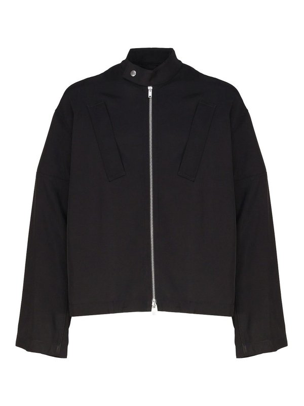 JIL SANDER: Sweatshirts & Sweaters - Black sweatshirt