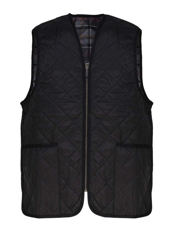 BARBOUR: padded jackets - Quilted vest/zip lining