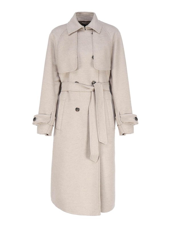 Max Mara: long coats - Long white coat