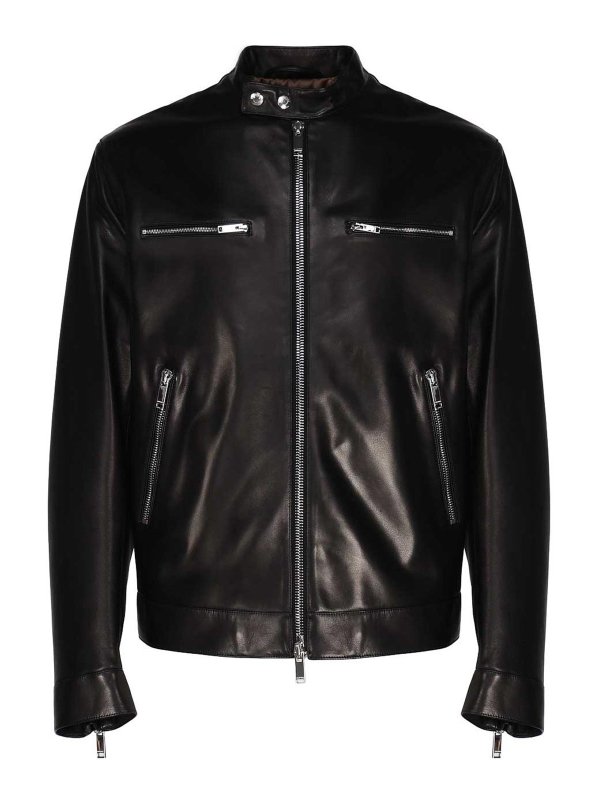 Valentino Garavani Leather biker jacket - Black|3V3NAA607YM0NO